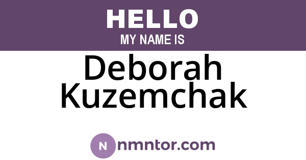 Deborah Kuzemchak