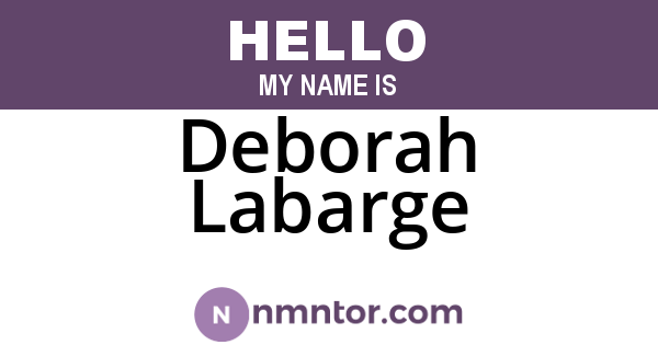 Deborah Labarge