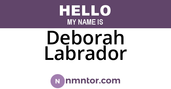 Deborah Labrador