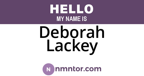 Deborah Lackey