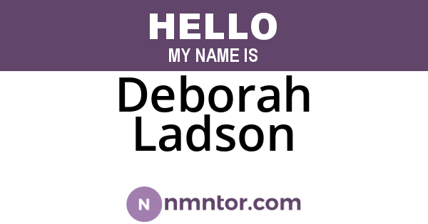 Deborah Ladson