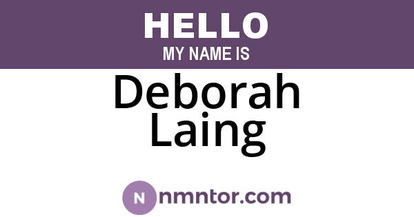 Deborah Laing