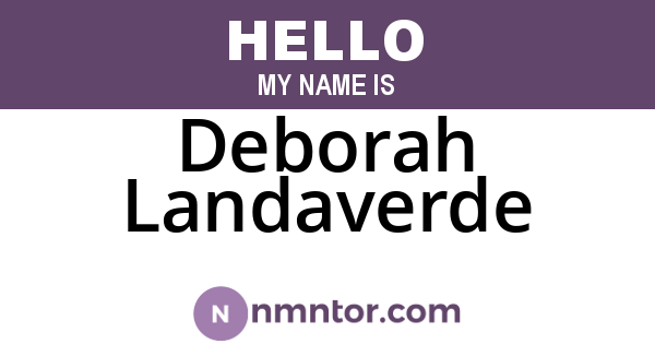 Deborah Landaverde