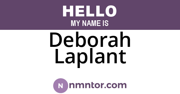 Deborah Laplant
