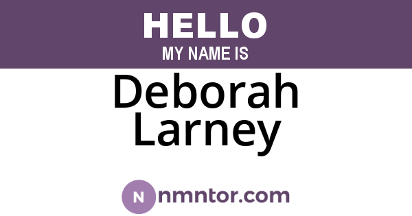 Deborah Larney