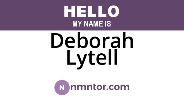 Deborah Lytell