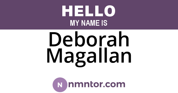 Deborah Magallan