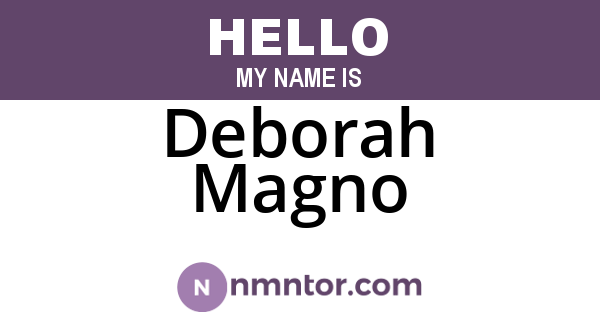 Deborah Magno