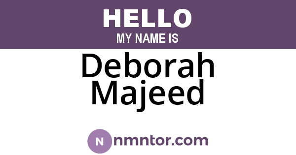 Deborah Majeed