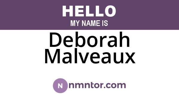 Deborah Malveaux