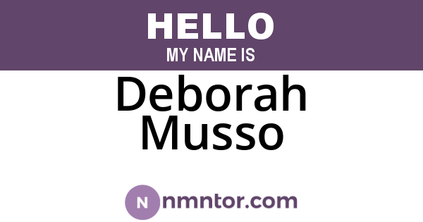 Deborah Musso