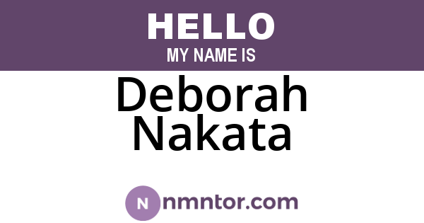 Deborah Nakata