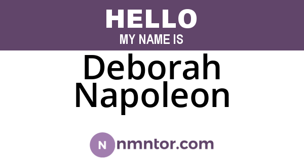 Deborah Napoleon
