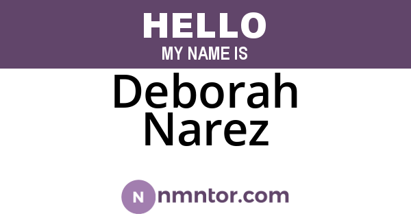 Deborah Narez