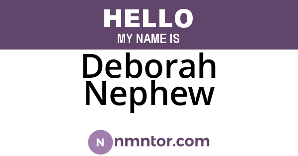 Deborah Nephew