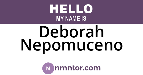 Deborah Nepomuceno