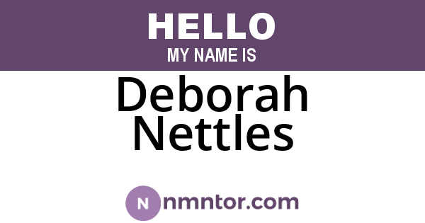 Deborah Nettles