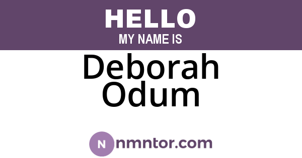 Deborah Odum