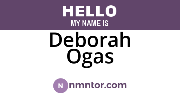 Deborah Ogas