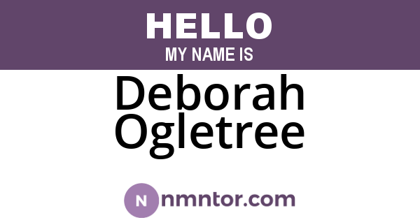 Deborah Ogletree