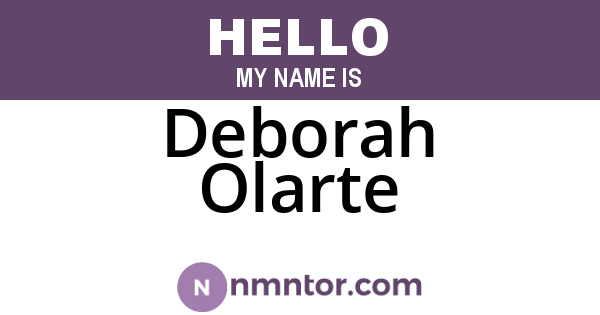 Deborah Olarte