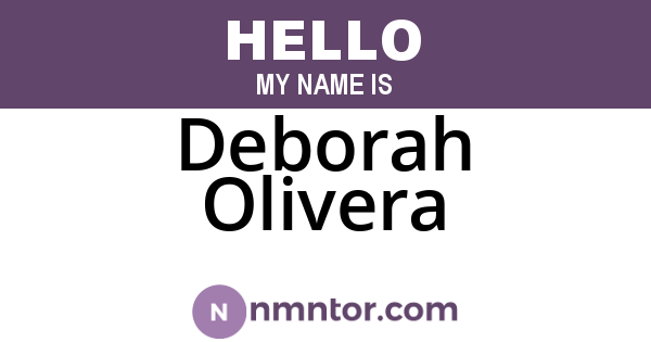 Deborah Olivera