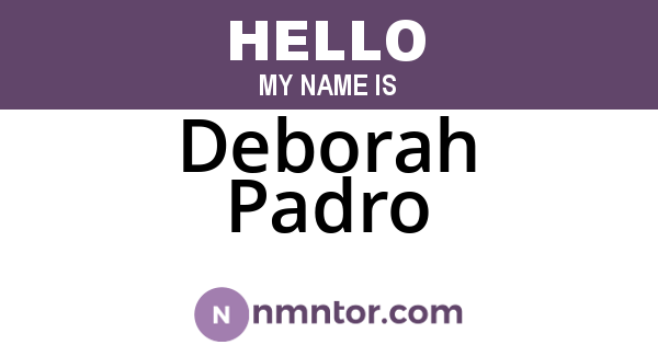 Deborah Padro