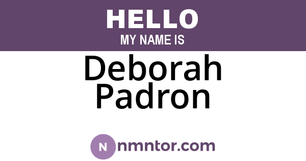 Deborah Padron