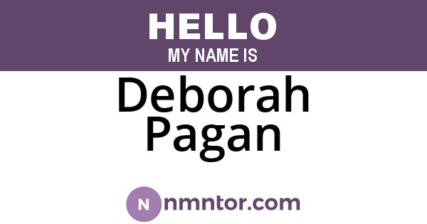 Deborah Pagan