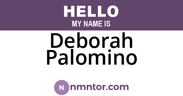 Deborah Palomino