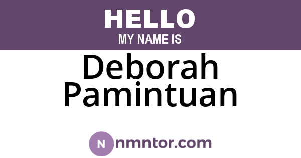Deborah Pamintuan