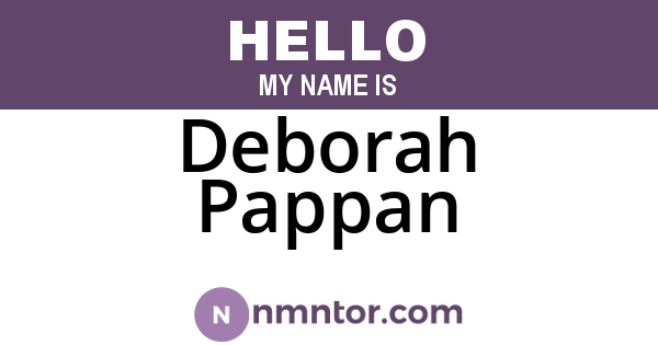 Deborah Pappan