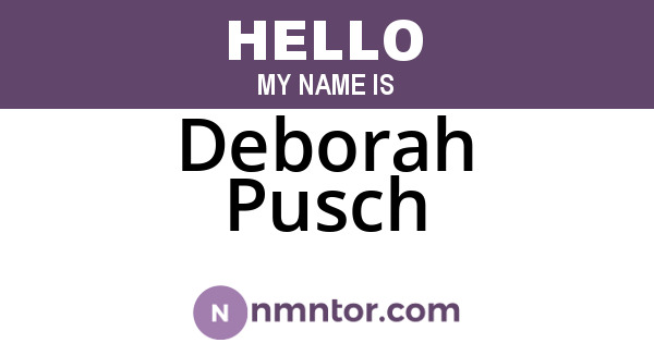 Deborah Pusch