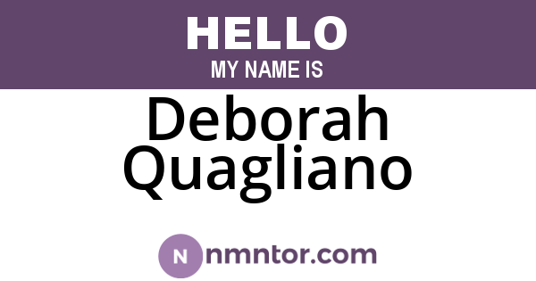 Deborah Quagliano