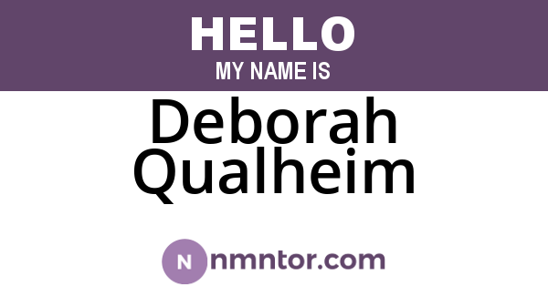 Deborah Qualheim