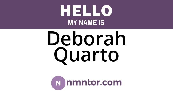 Deborah Quarto
