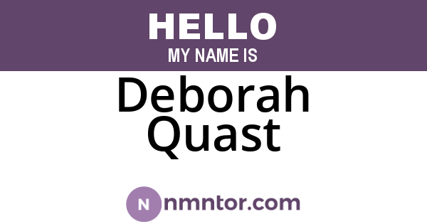 Deborah Quast