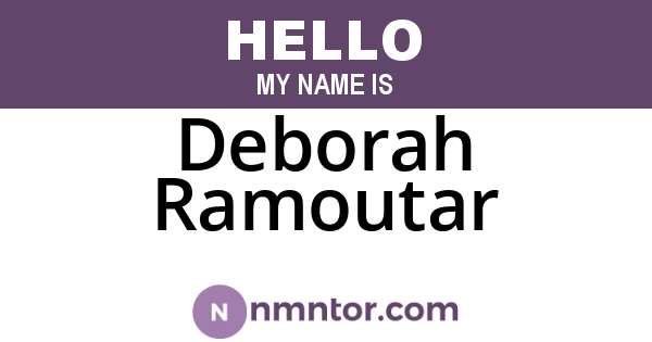 Deborah Ramoutar