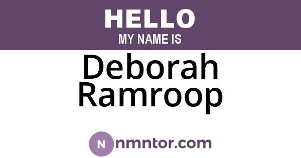 Deborah Ramroop