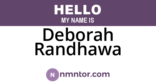 Deborah Randhawa