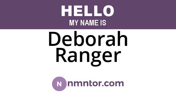 Deborah Ranger