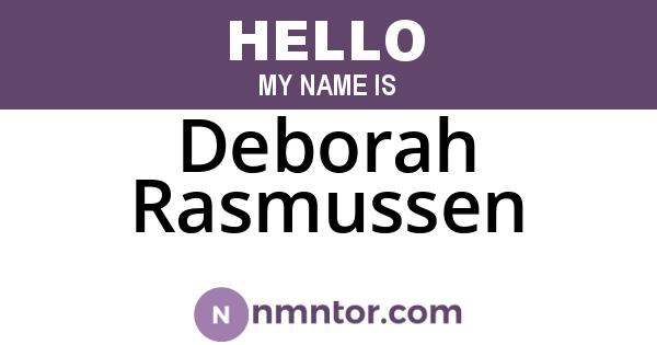 Deborah Rasmussen