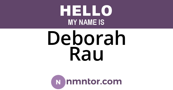 Deborah Rau