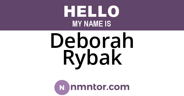 Deborah Rybak