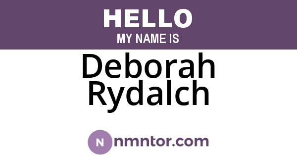 Deborah Rydalch