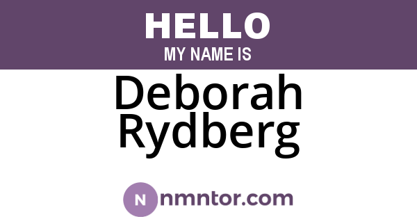 Deborah Rydberg