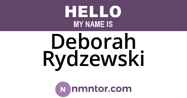 Deborah Rydzewski