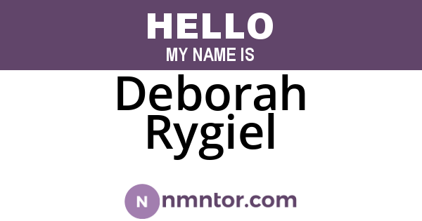 Deborah Rygiel