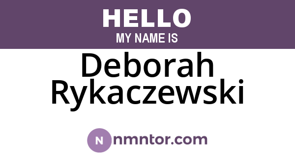 Deborah Rykaczewski