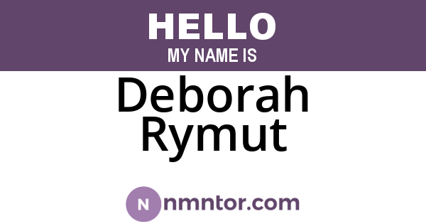 Deborah Rymut